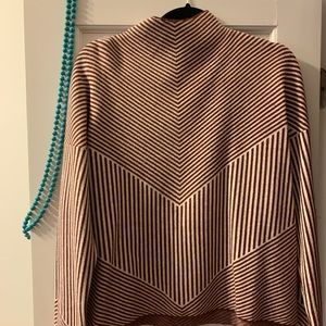 cynthia rowley geometric striped sweater